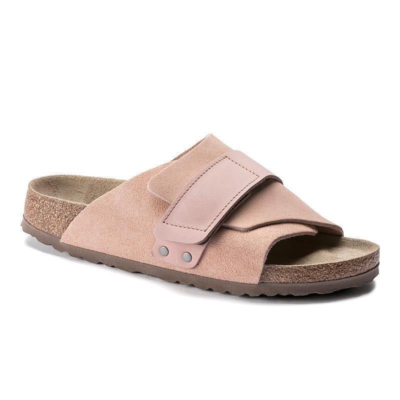 Genuine Leather Cork Women&#39;s Wide Width Sandals - Blissful Shoes