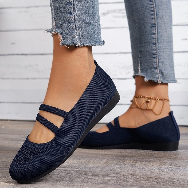 Mesh Ballet Flats for Women - Blissful Shoes