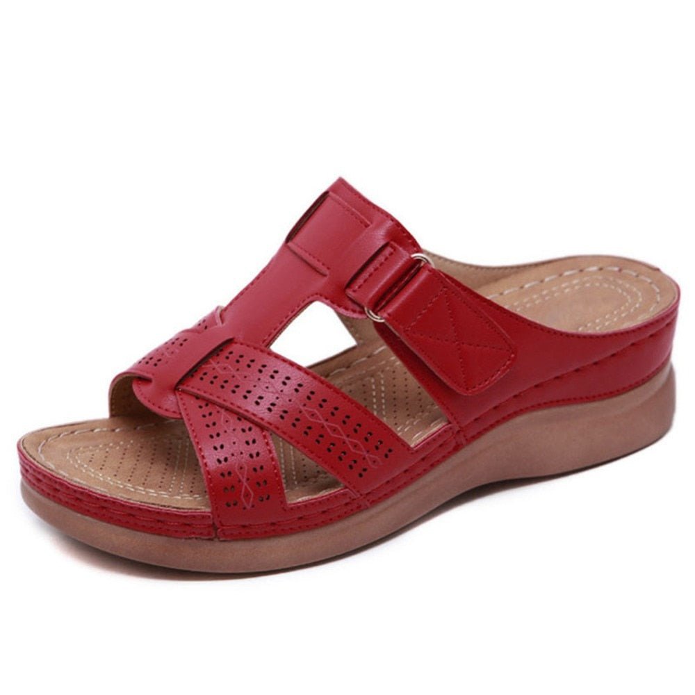 Orthopedic Extra Wide Fit Wedge Sandals Blissful Shoes