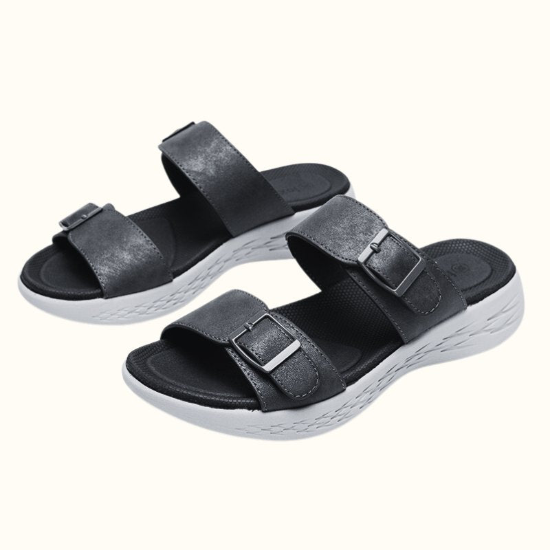 Orthopedic Thick Sole Flip Flops for Women - Blissful Shoes