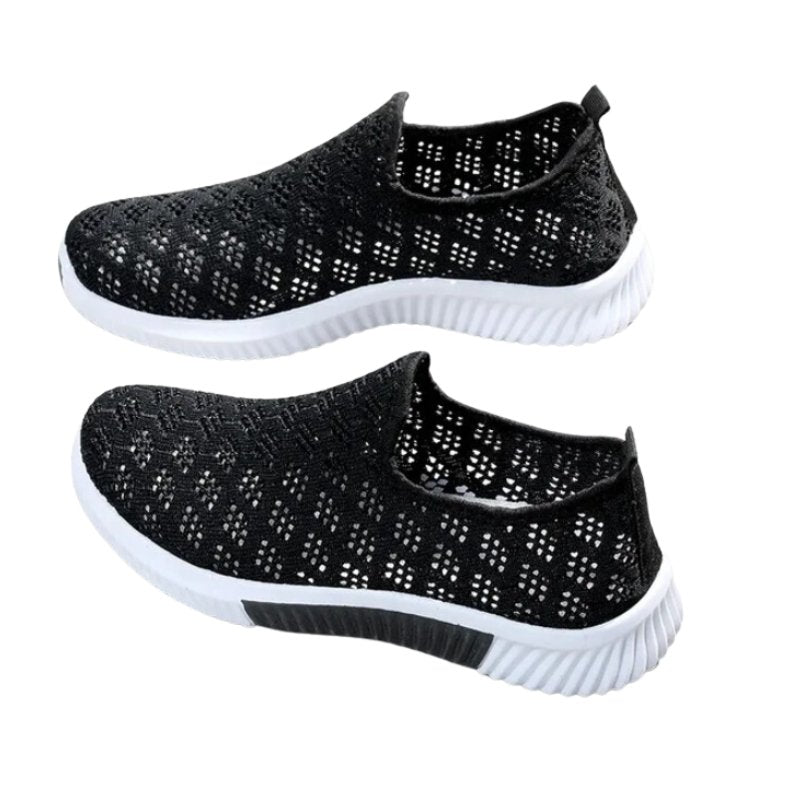 Slide Hollow Out Round Toe Casual Women Sneakers for Bunions - Blissful Shoes