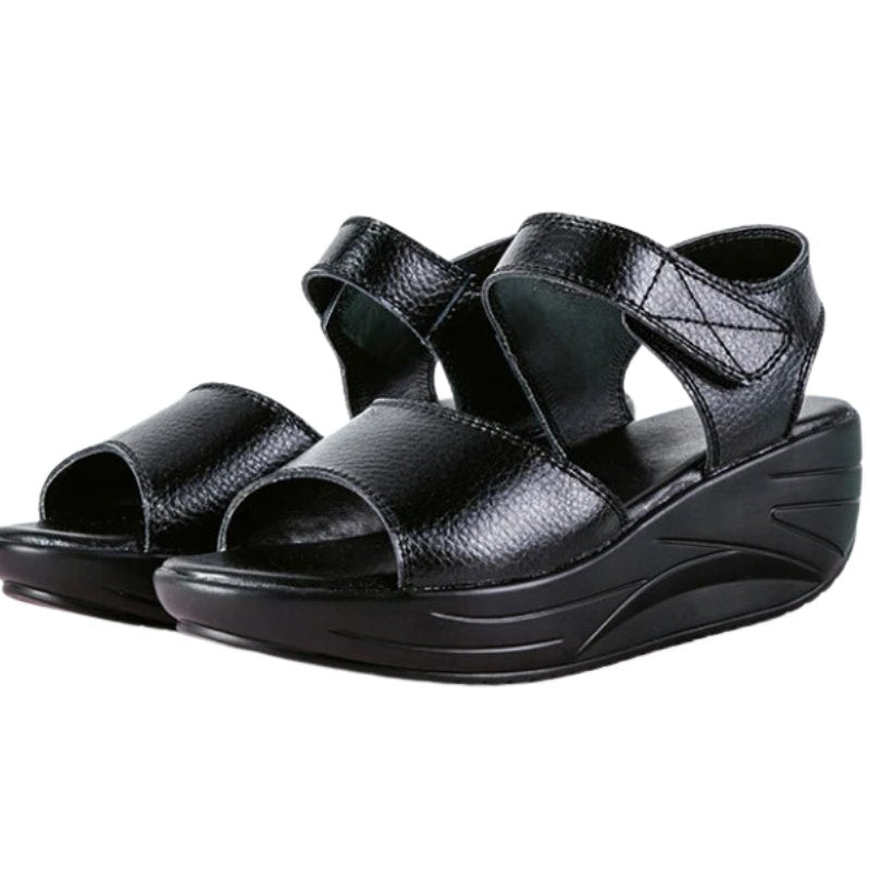 Women&#39;s Orthopedic Platform Sandals - Rocker Bottom Shoe - Blissful Shoes