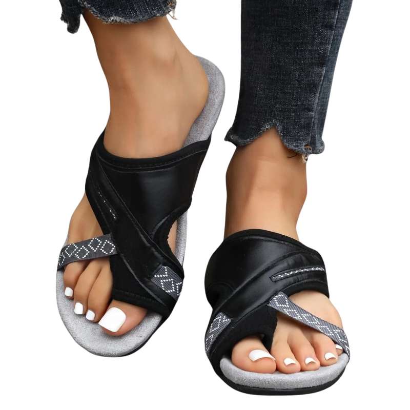 Women&#39;s Wide Flip Flops for Bunions - Blissful Shoes