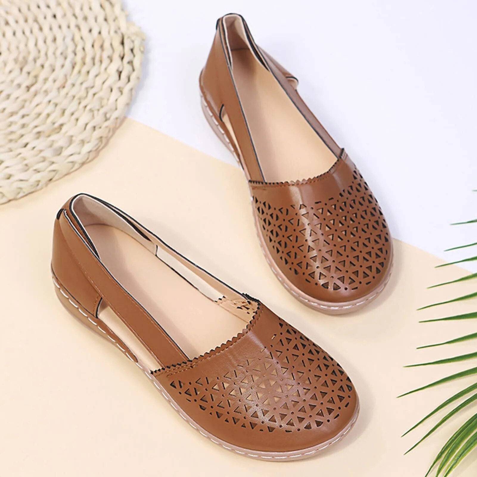 Breathable Women's Flat Shoes for Bunions - Blissful Shoes