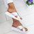 BunionFree™ Mid-Heel Platform Sandals - Bunion Free