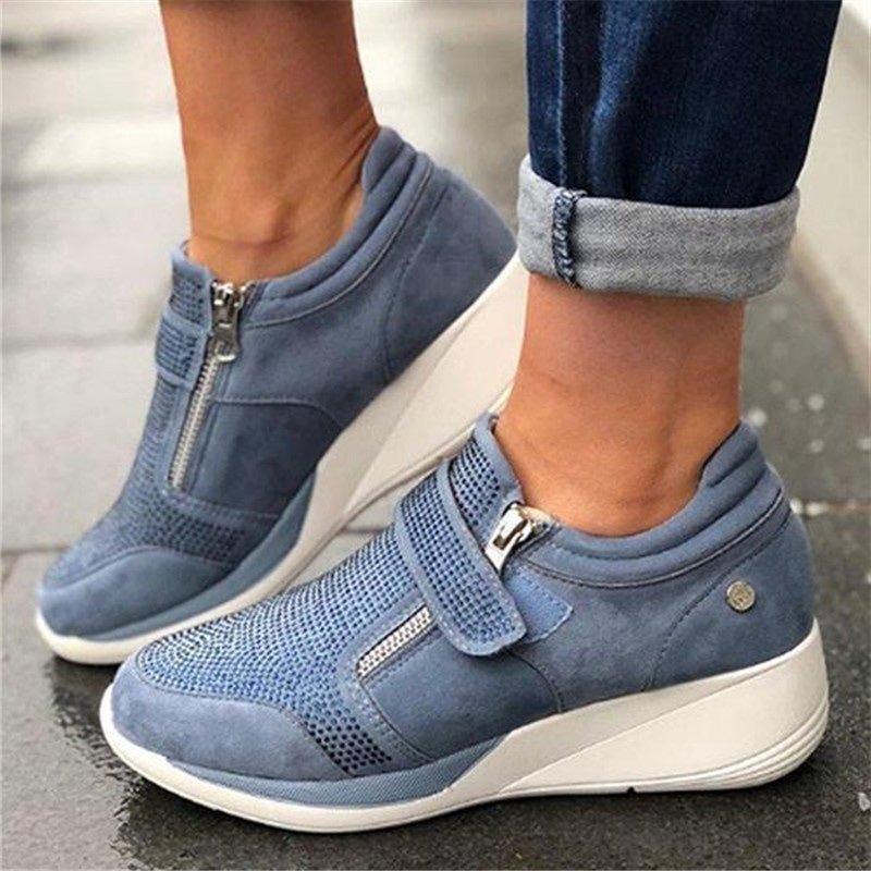 Comfy Platform Shoes with Mid-Heel - ComfyFootgear