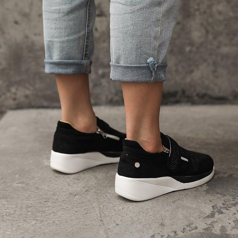 Comfy Platform Shoes with Mid-Heel - ComfyFootgear