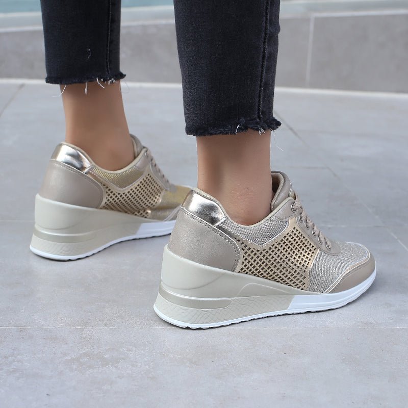 Fashionable Shoes for Bunions Platform Slip On Sneakers - ComfyFootgear