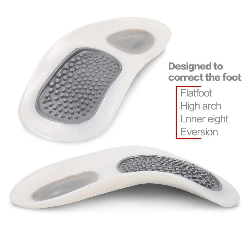 Hard Orthotics for Flat Feet Arch Support Orthopedic Cushions - Plantar Fasciitis Insoles - ComfyFootgear