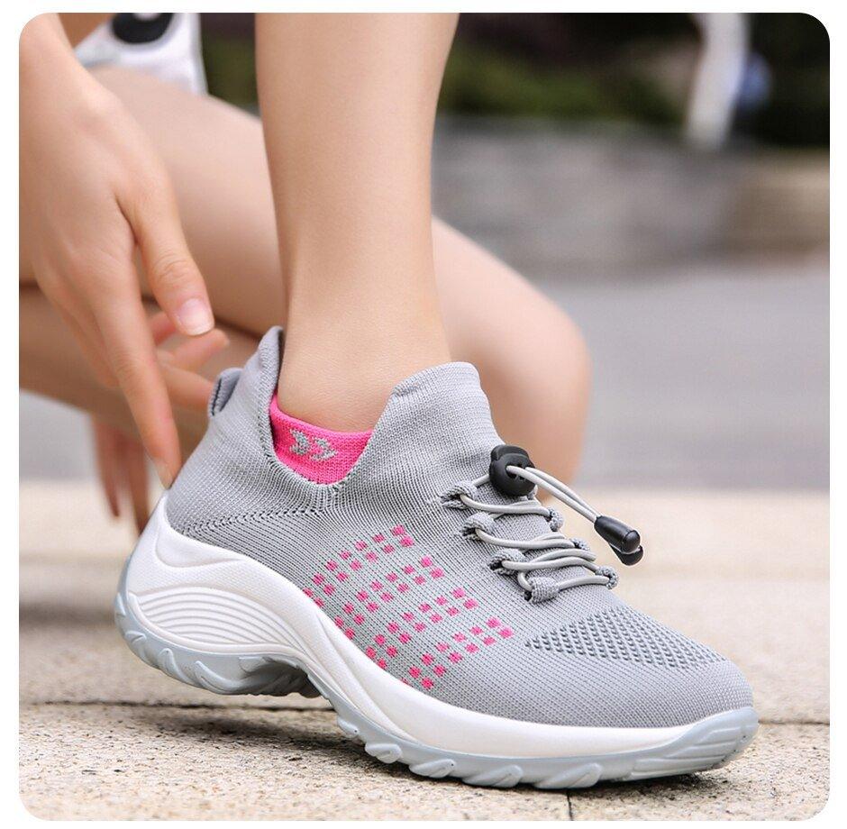 Mesh Breathable Walking Running Shoes for Women - ComfyFootgear