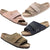 Wide Genuine Leather Unisex Cork Sole Sandals - ComfyFootgear