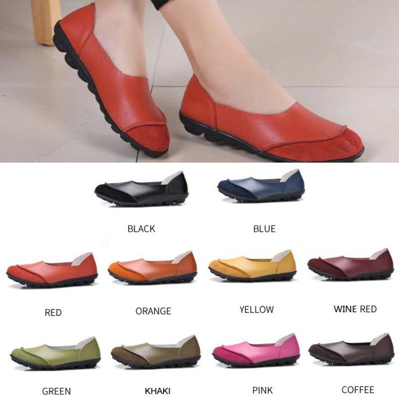 Women's Moccasins Soft Leather Flats for Bunions - Bunion Free