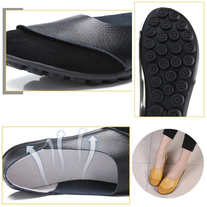 Women&#39;s Moccasins Soft Leather Flats for Bunions - Bunion Free