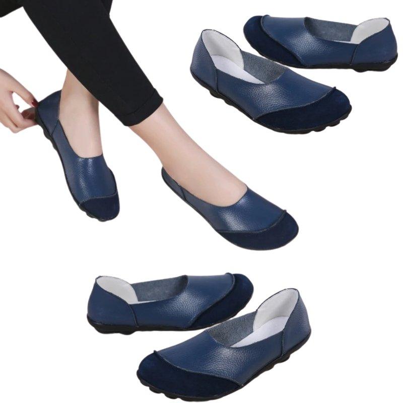 Women's Moccasins Soft Leather Flats for Bunions - Bunion Free