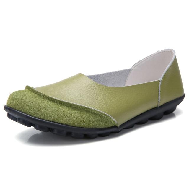 Women's Moccasins Soft Leather Flats for Bunions - Bunion Free