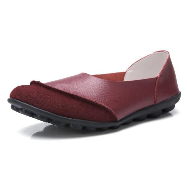 Women's Moccasins Soft Leather Flats for Bunions - Bunion Free