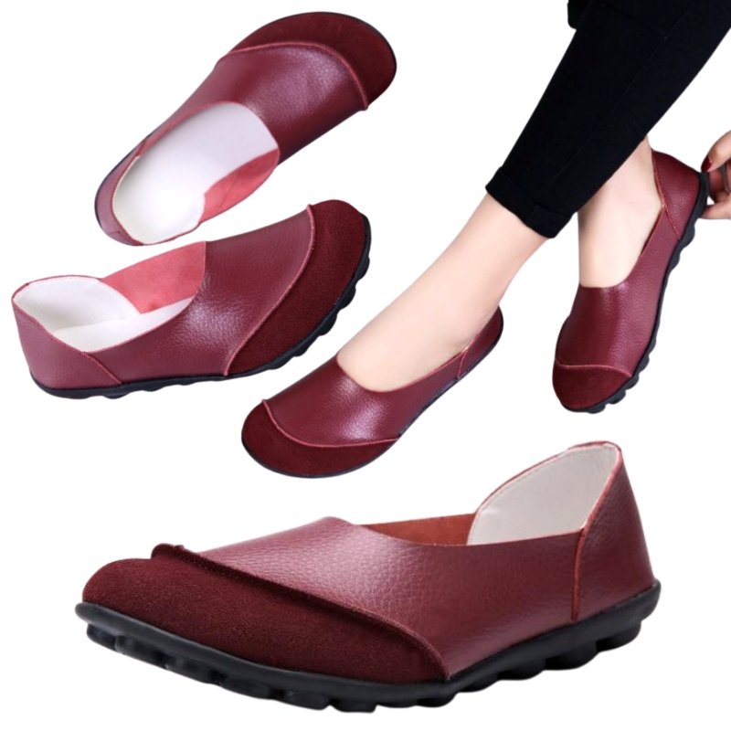 Women's Moccasins Soft Leather Flats for Bunions - Bunion Free